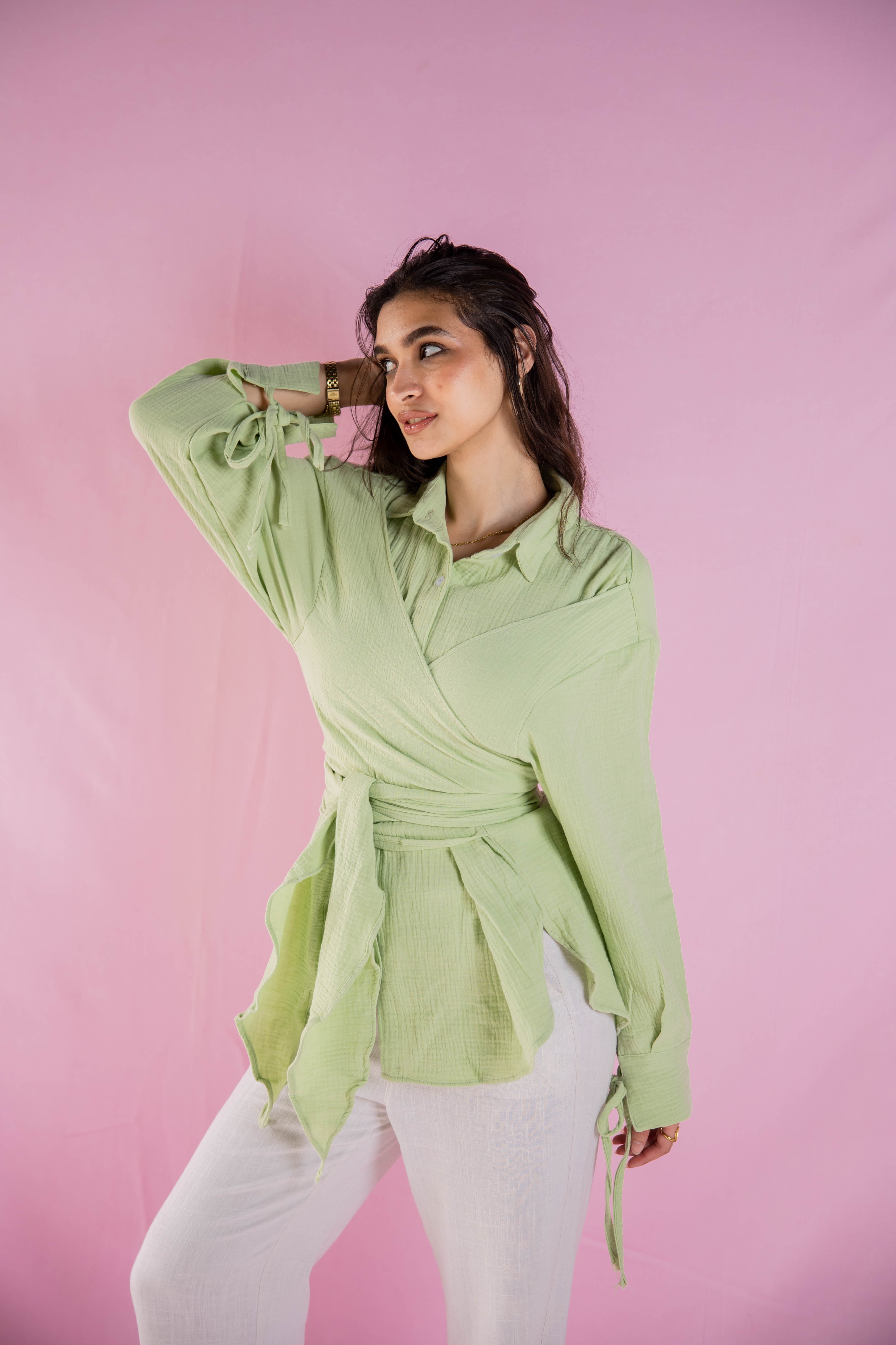 LinenDream Wrapped Shirt