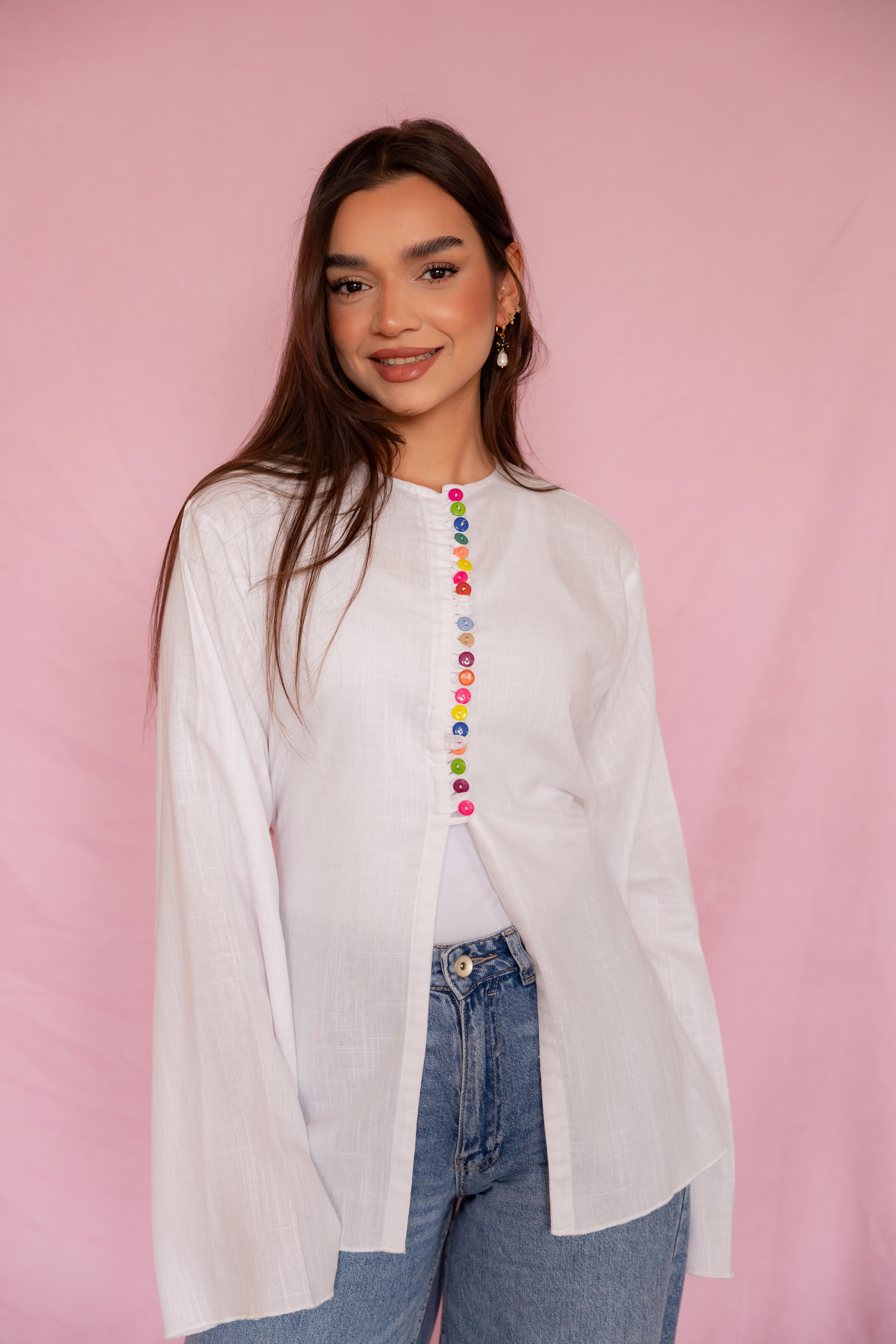 ZIZI buttons candy shirt