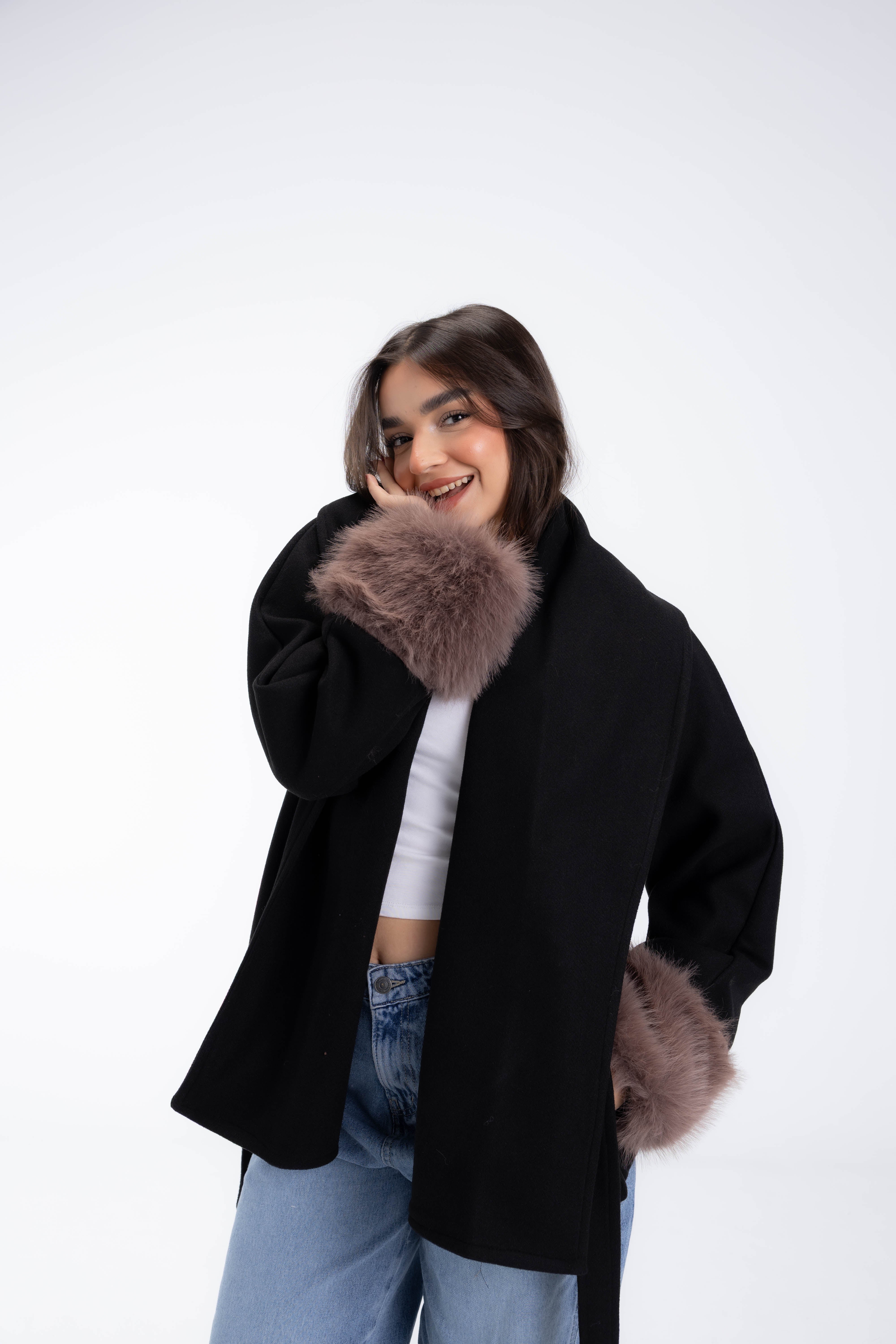Naomi Mid Length Fur Coat