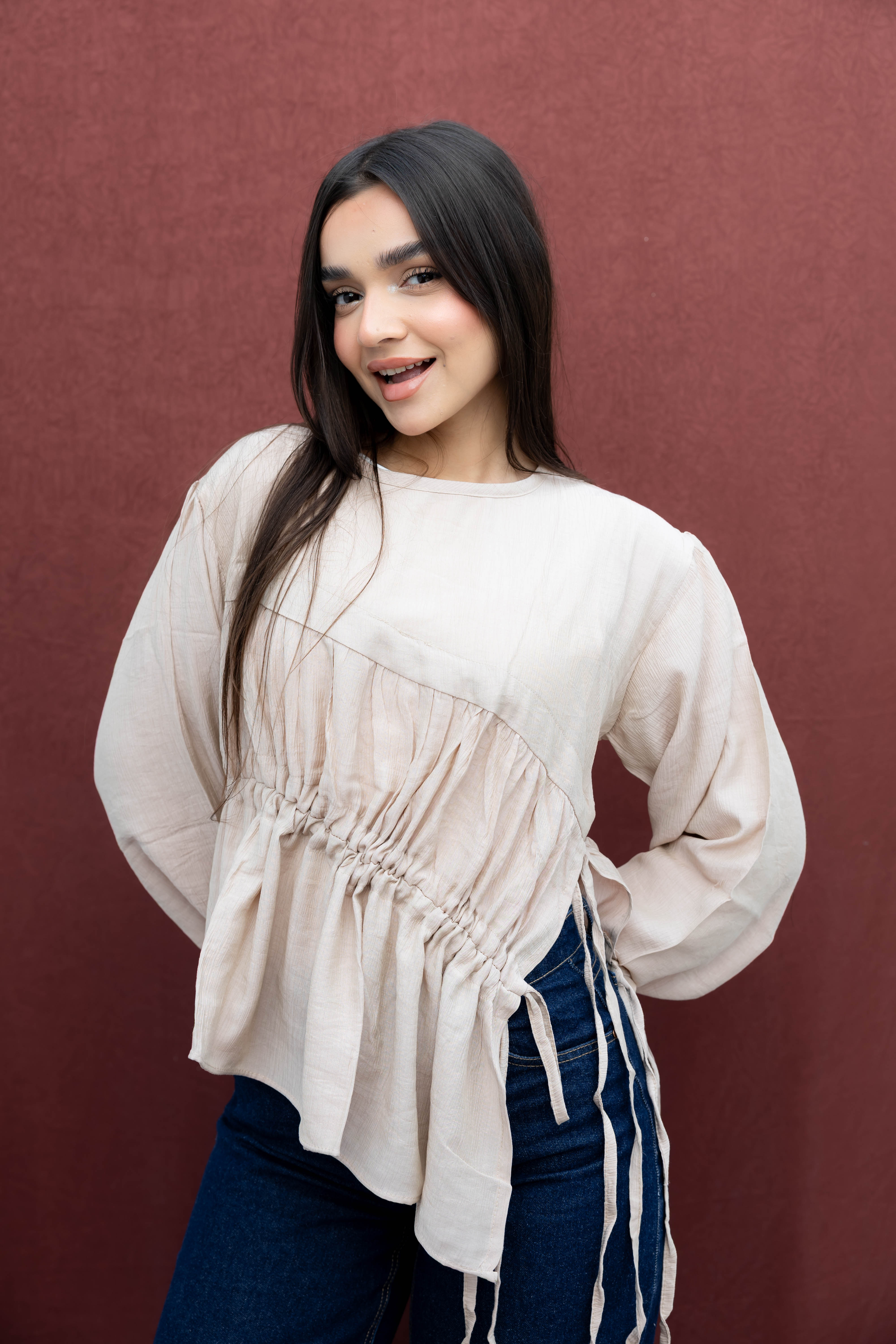 Ruby Asymmetrical Top