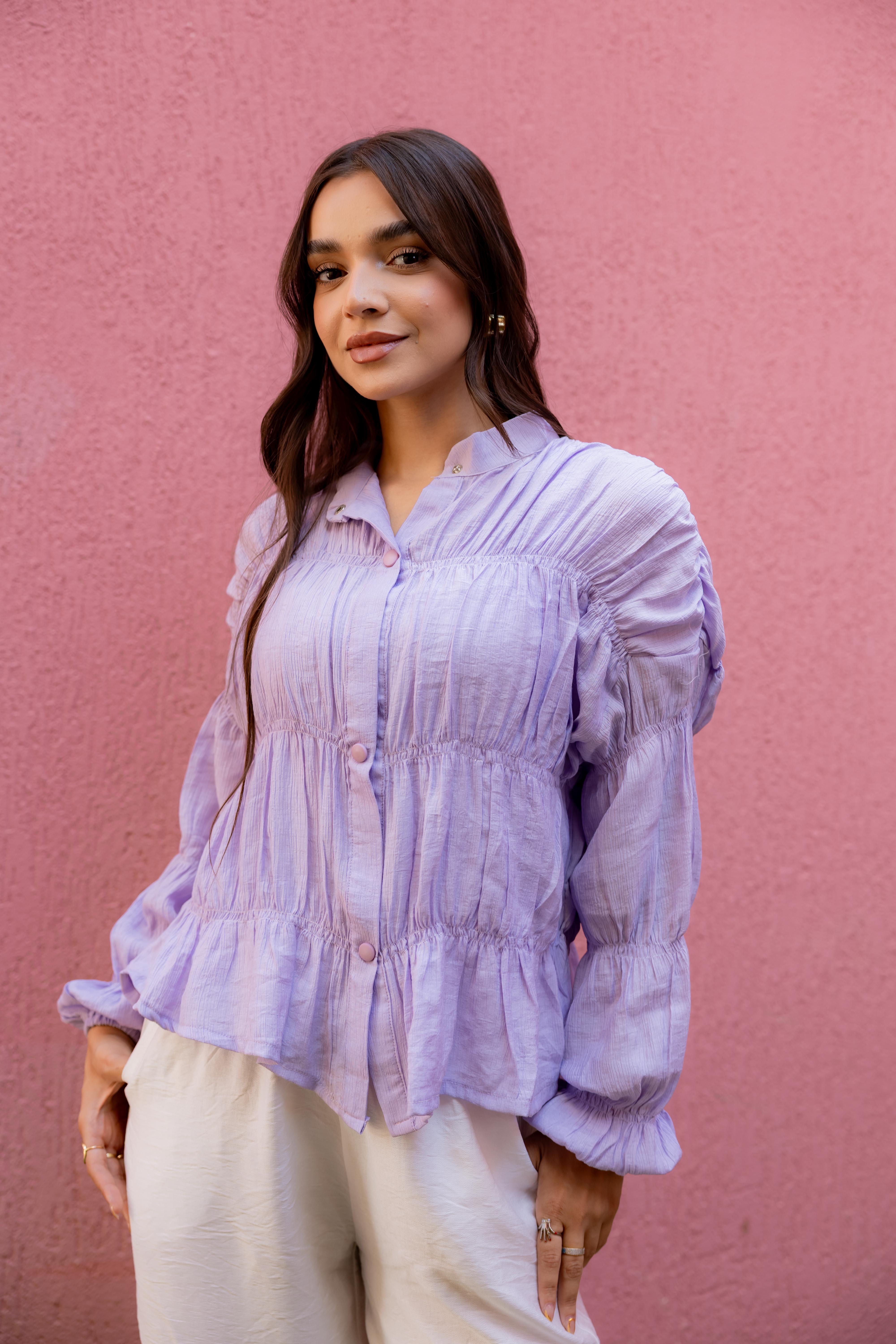 Camelia Crinkled Blouse