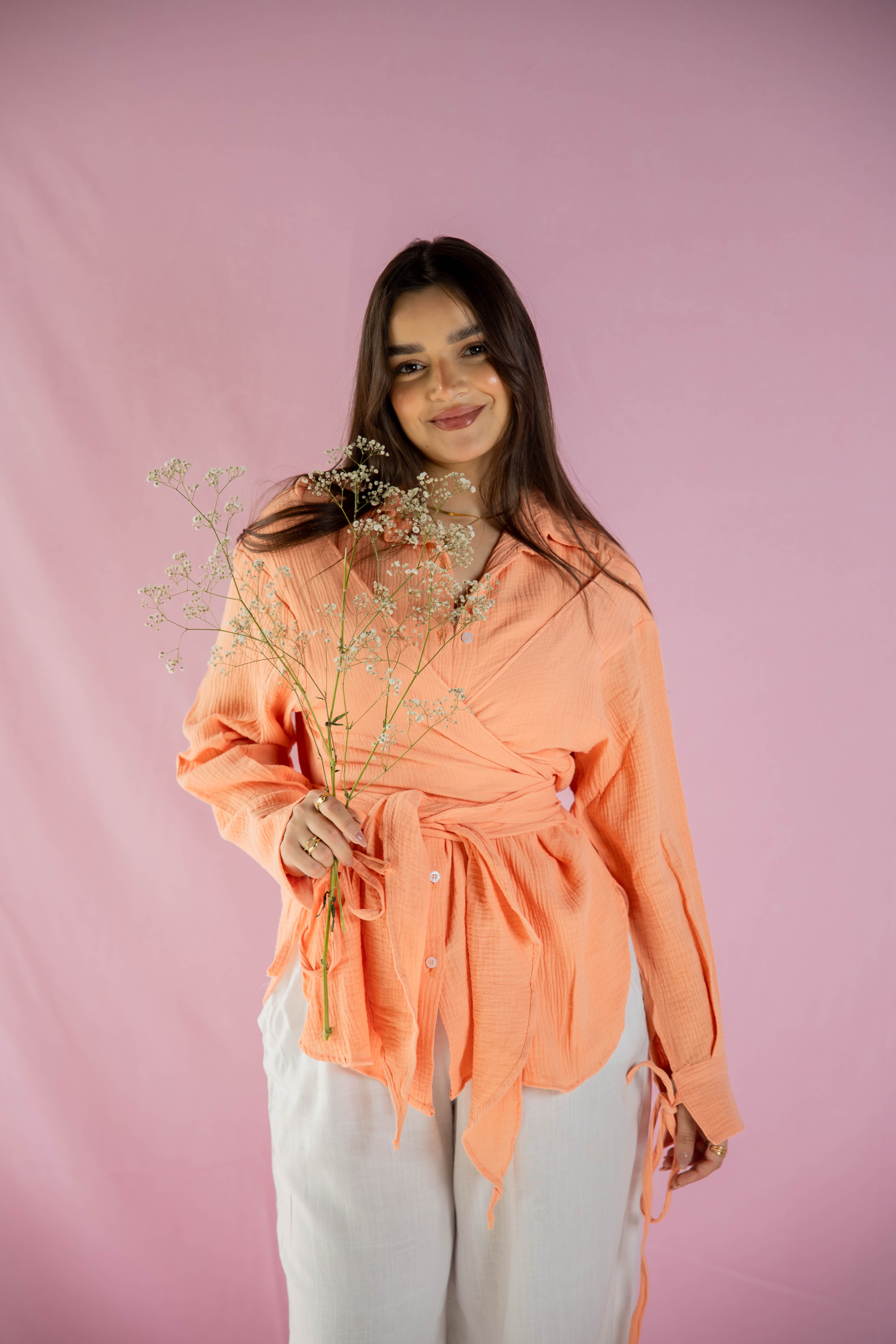 LinenDream Wrapped Shirt