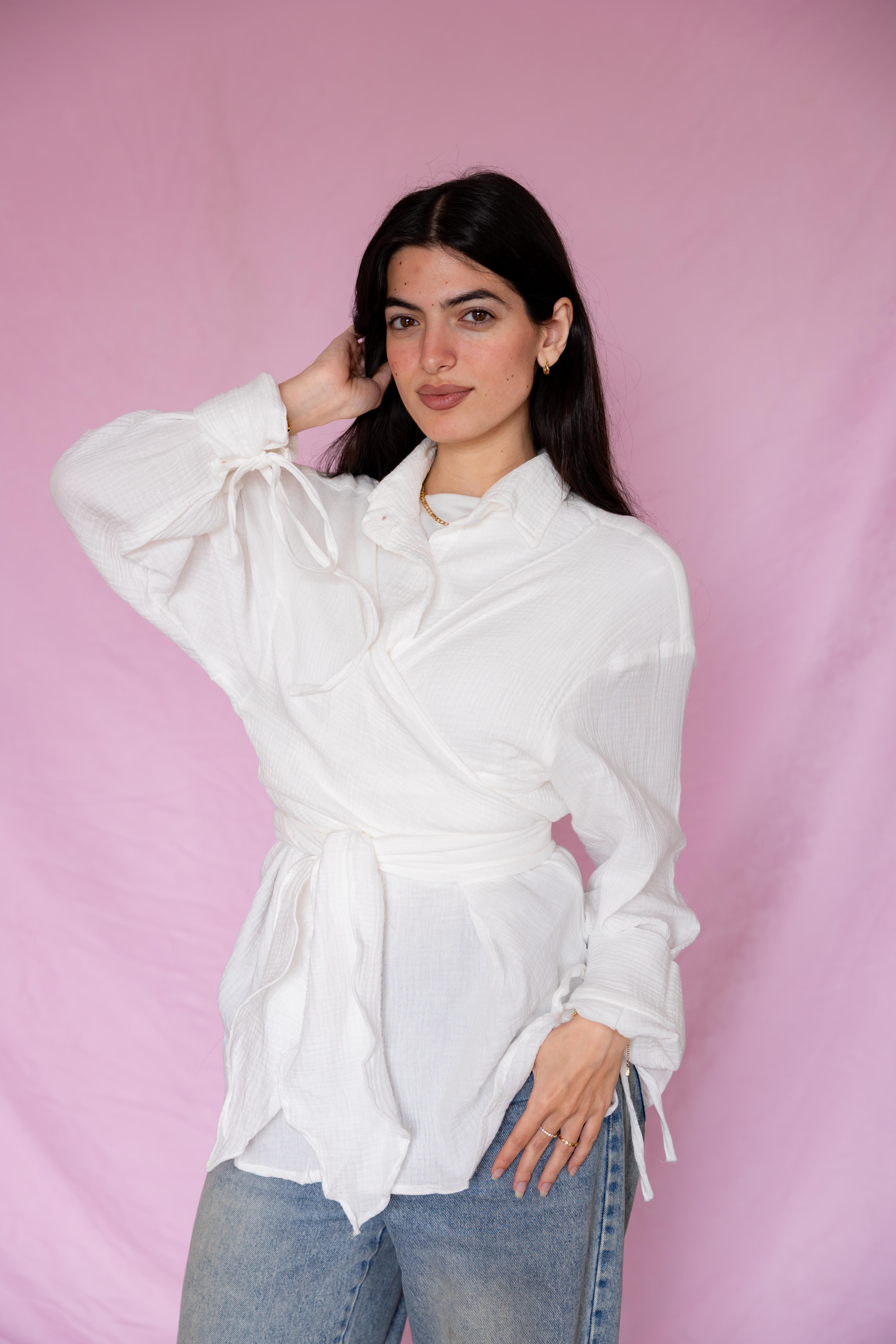 Linen Dream wrapp shirt