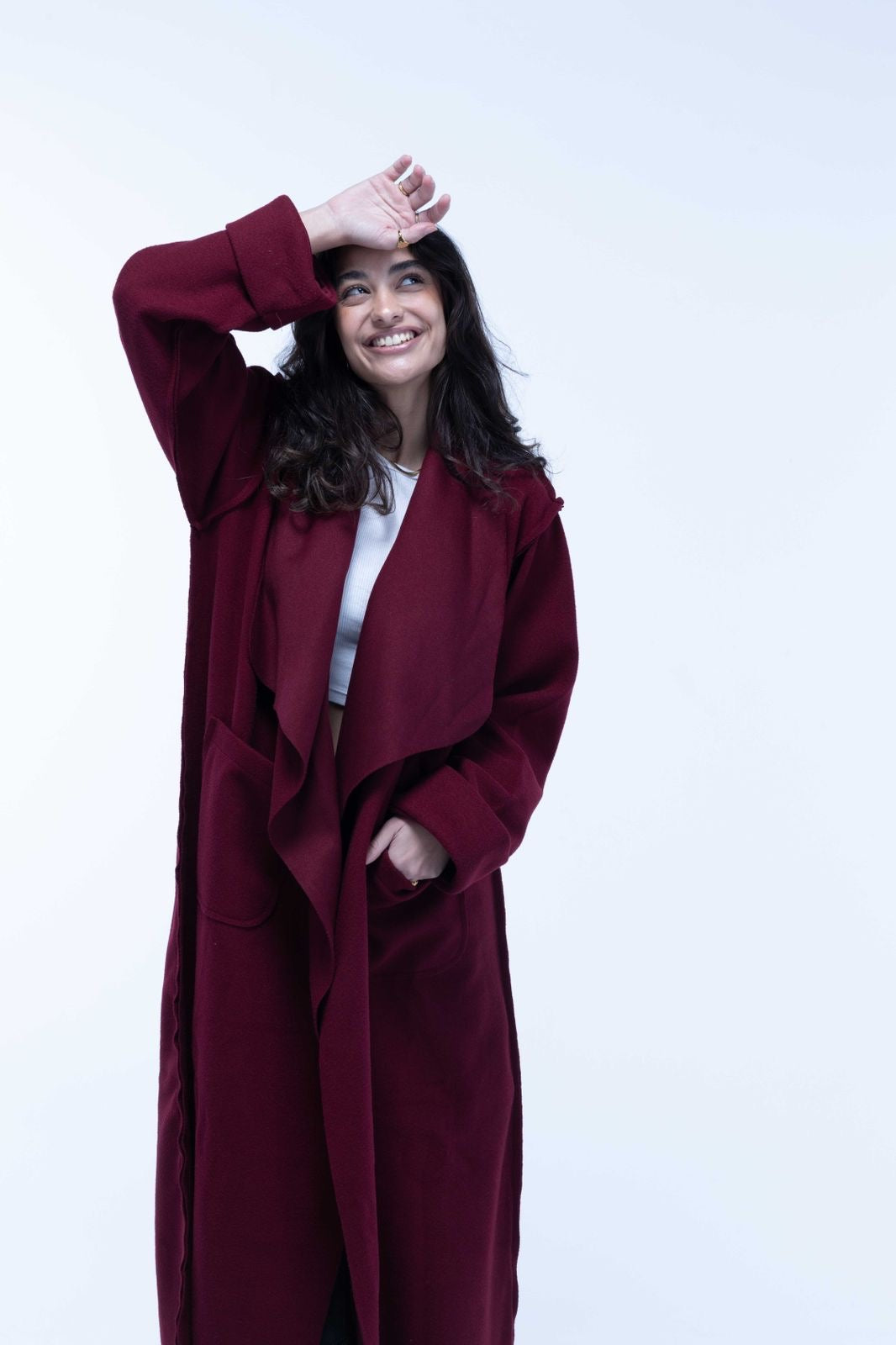 Parisian Long Coat Burgundy