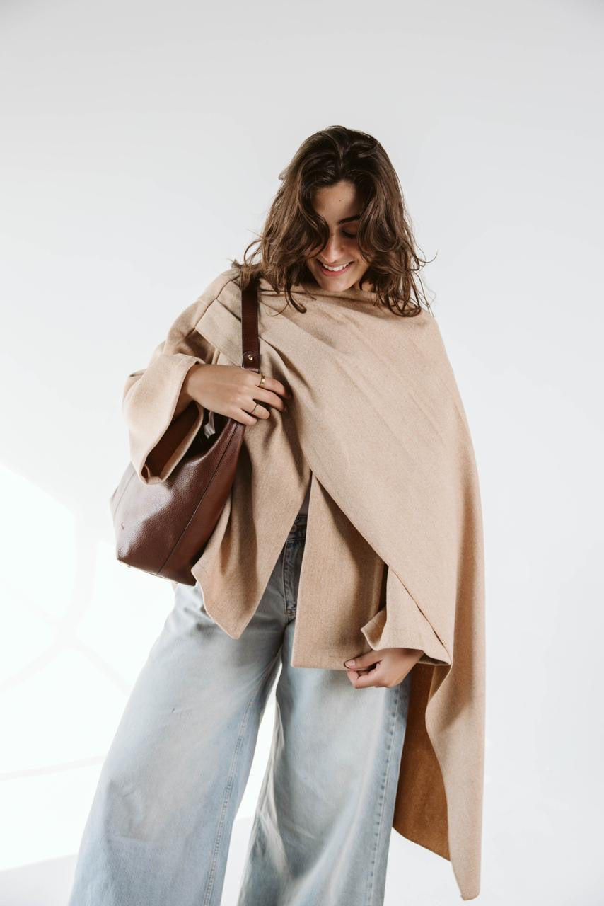 Dalida Scarf Jacket Beige