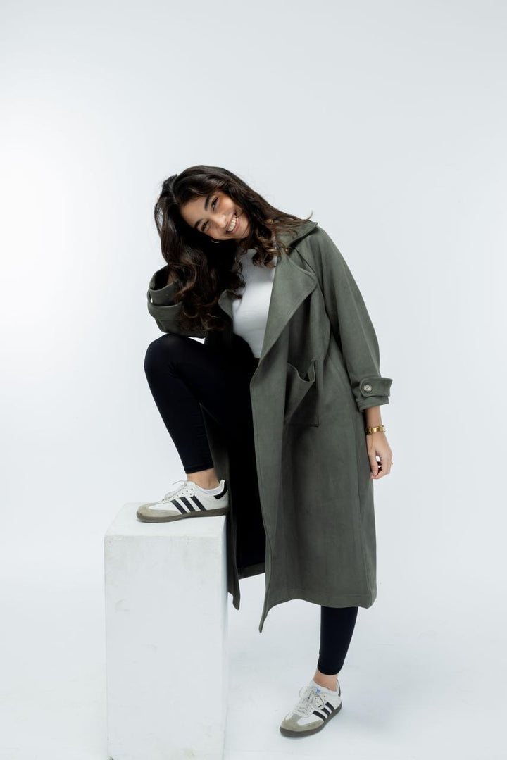 Emily Trench Coat Olive