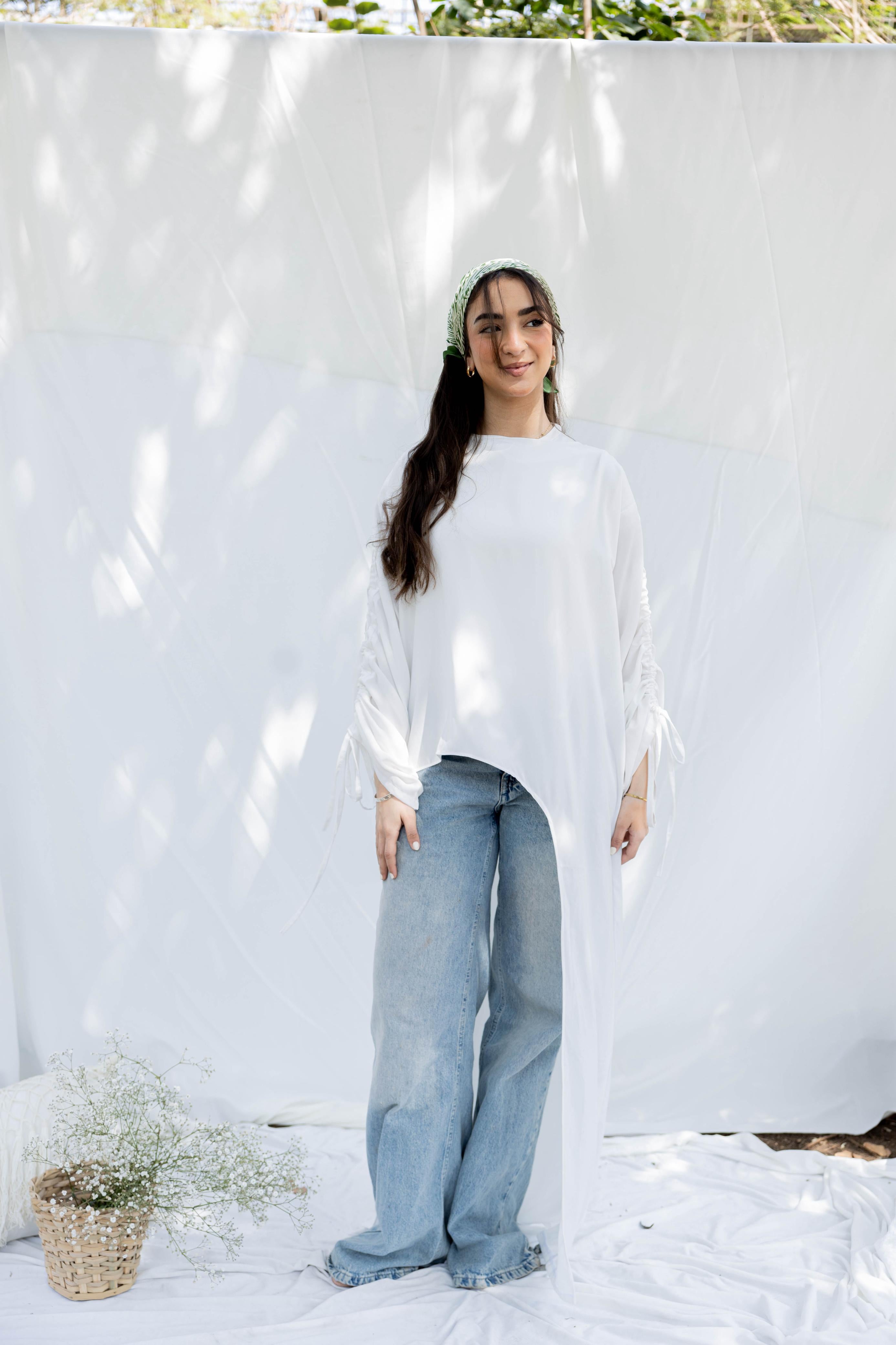 Alma Blouse in WHITE