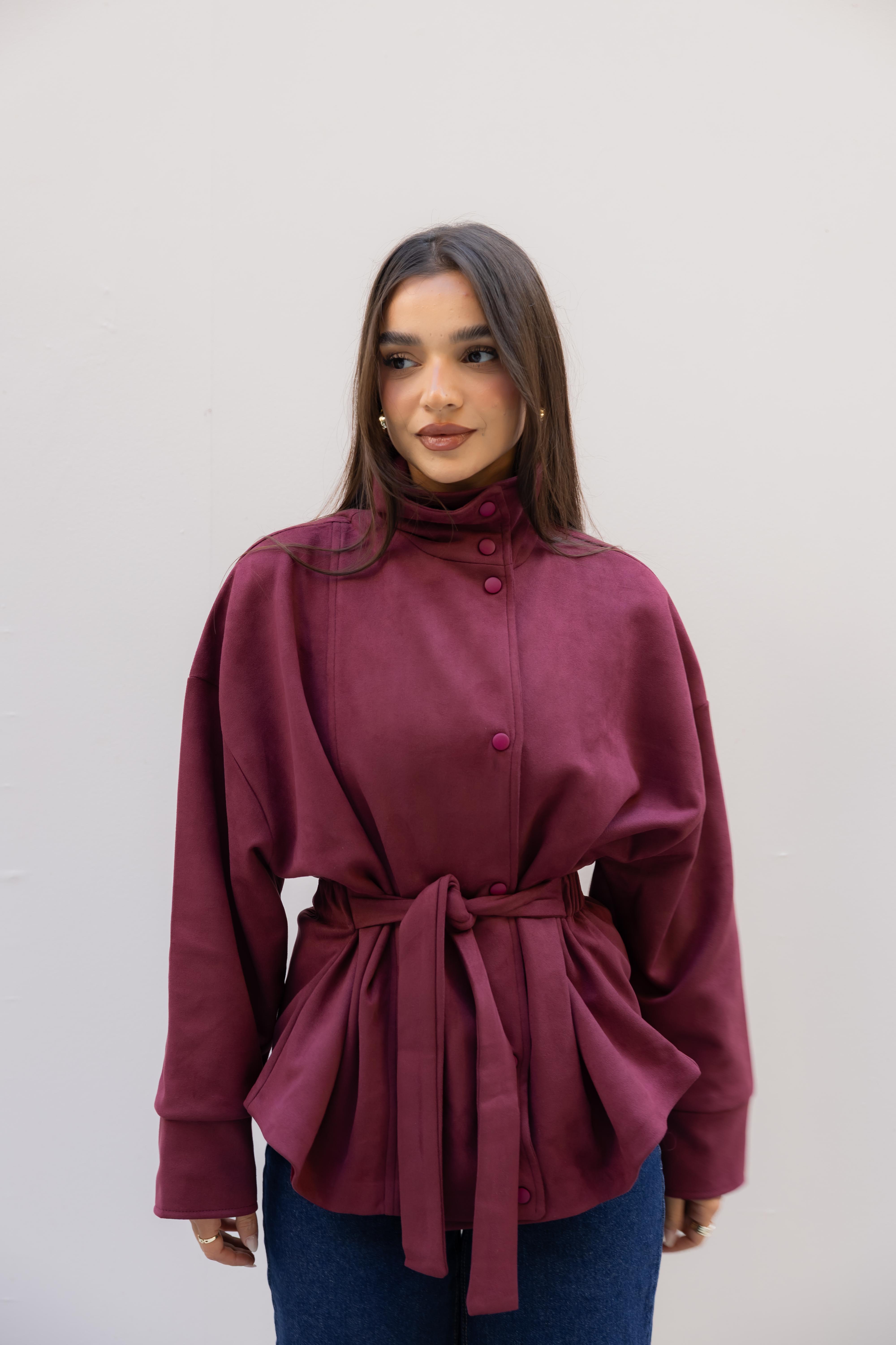Emily Funnel  Seude jacket