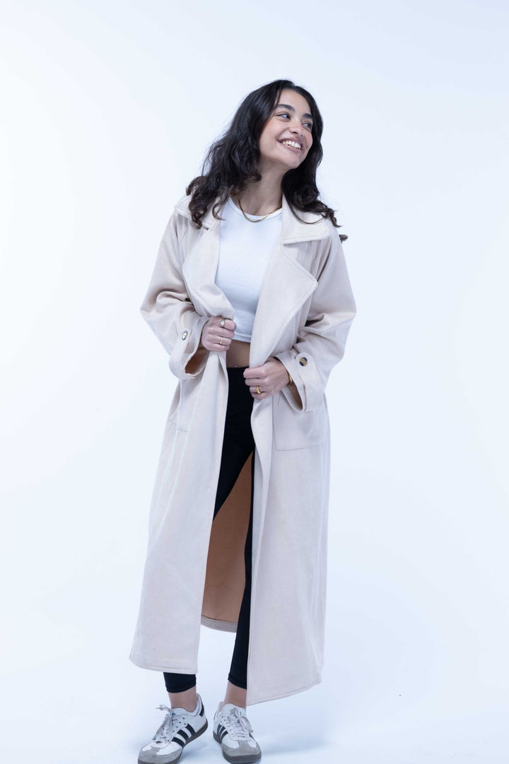 Emily Trench Coat Light Beige