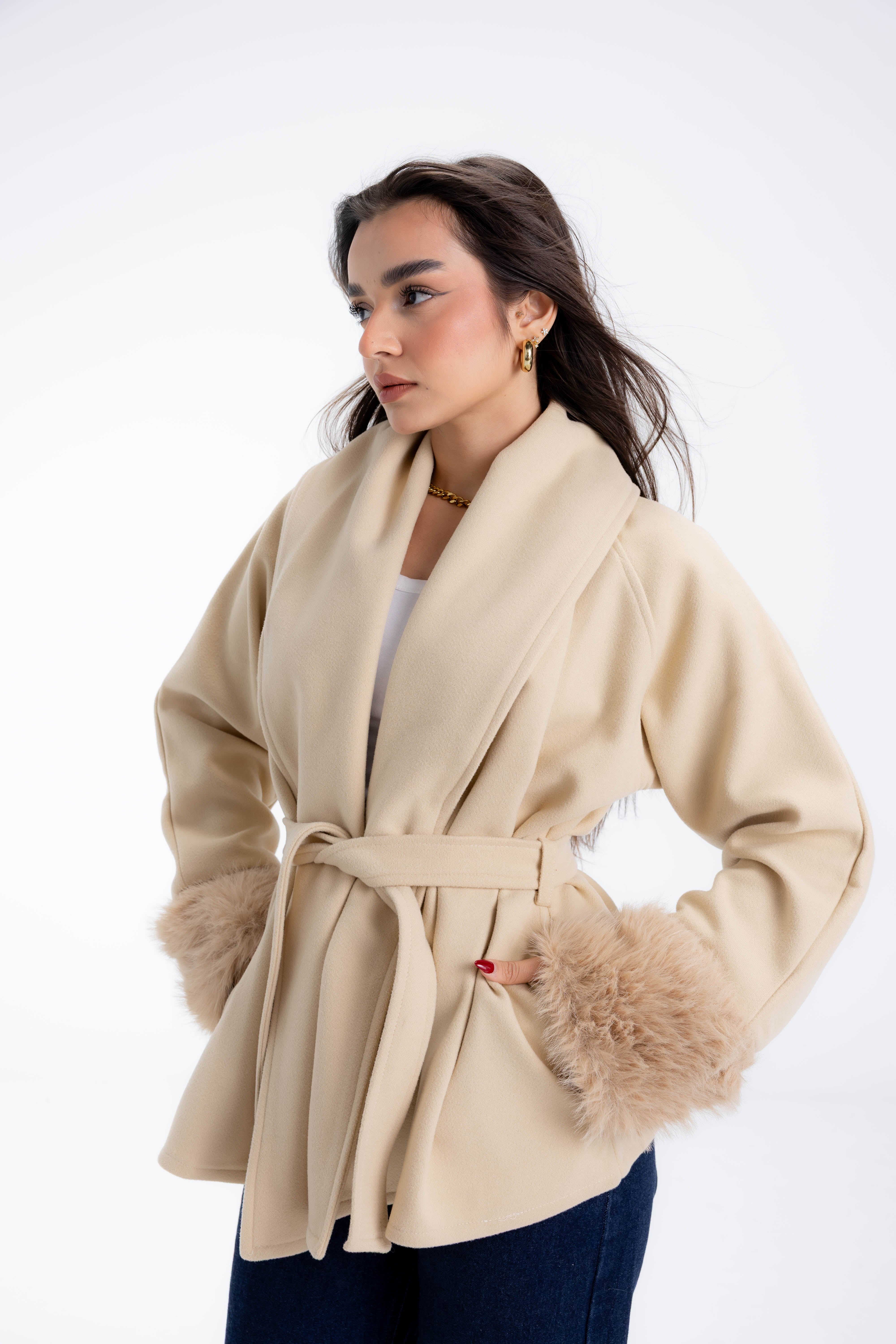Naomi Mid Length Fur Coat