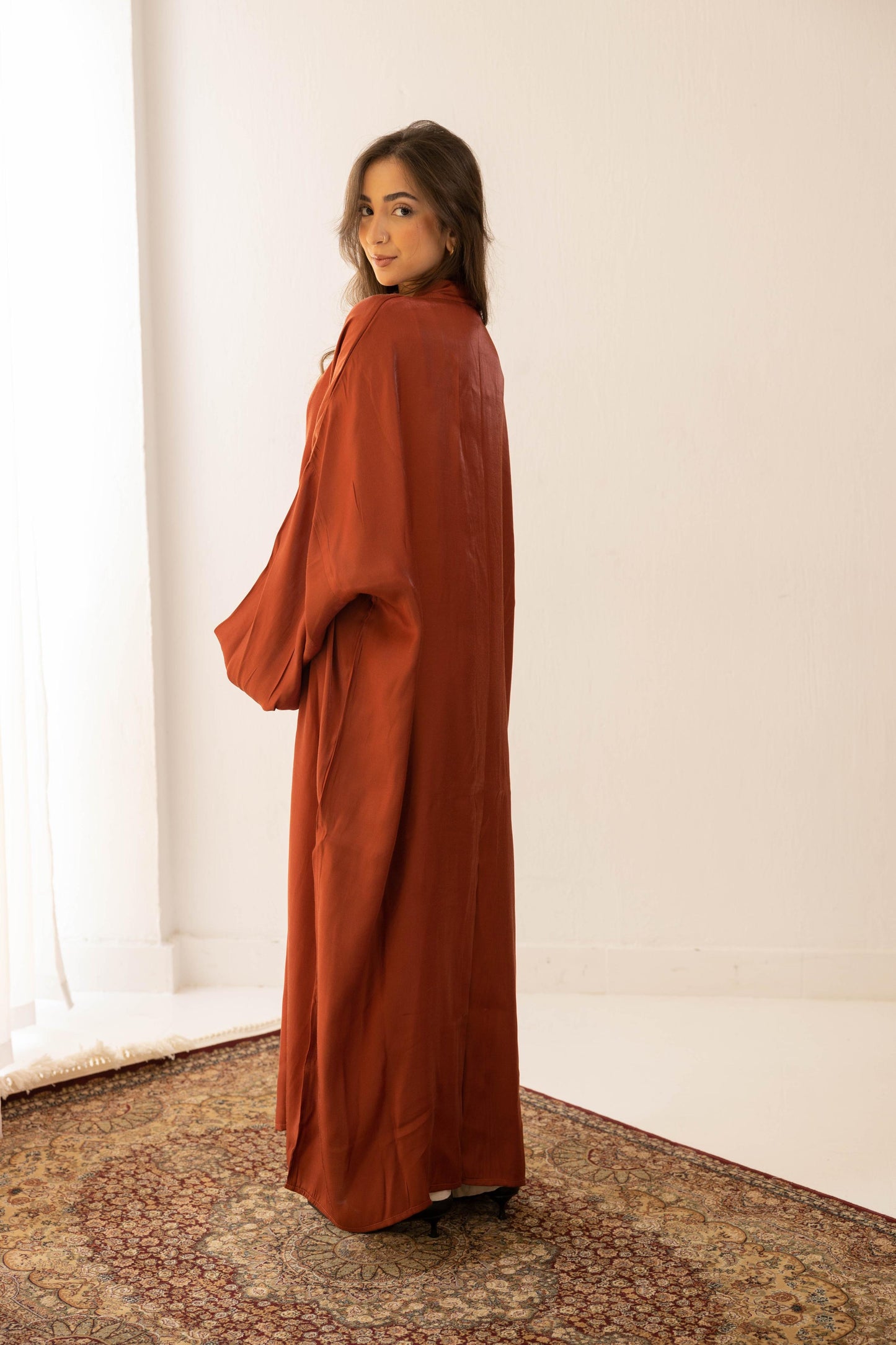 Sophia “ صوفيا “ Kimono in DUSTY ORANGE