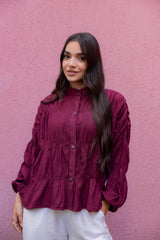 Camelia Crinkled Blouse