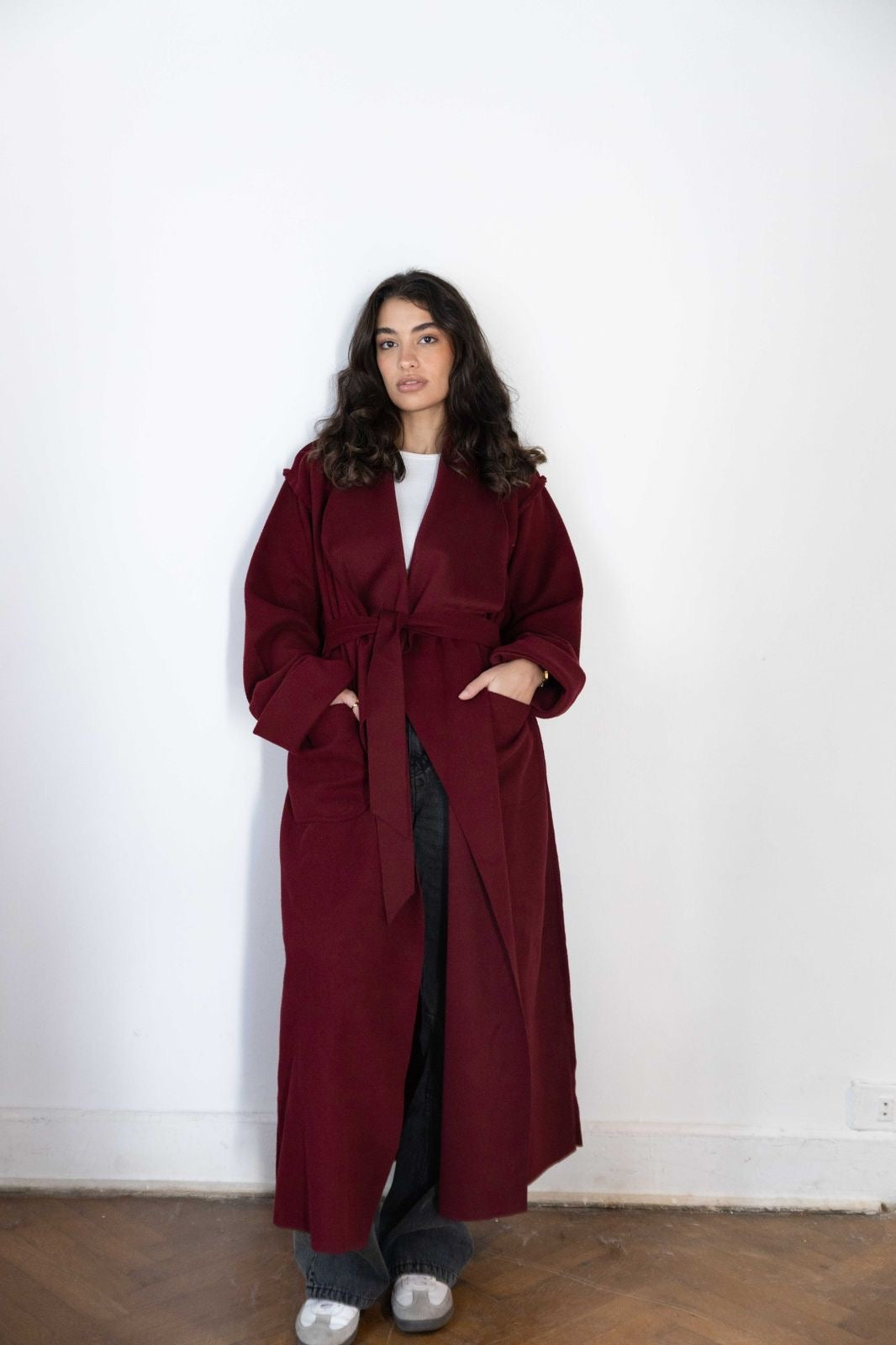 Parisian Long Coat Burgundy