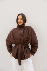 Emily Funnel  Seude jacket